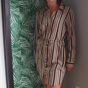 Striped Button Down Dress